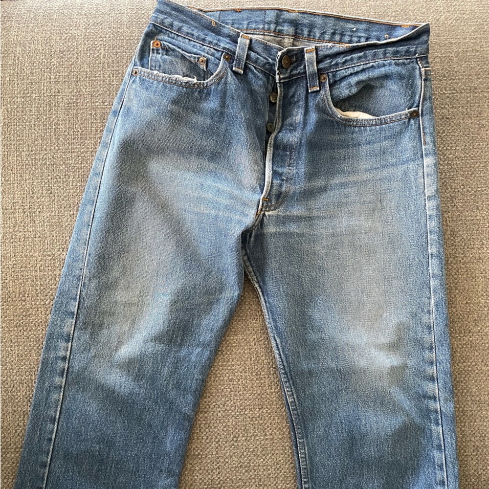 Vintage button fly Levi 501s